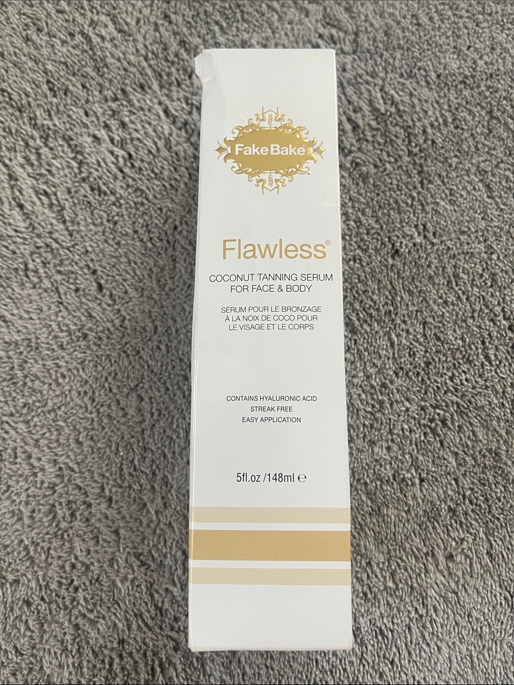 Fake Bake Flawless Coconut Tanning Serum - White & Gold